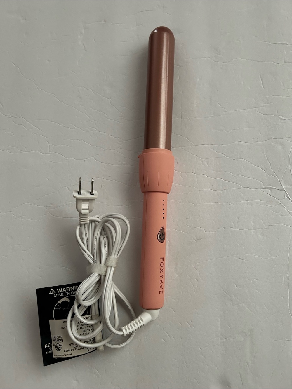 Foxybae Pink Curling Wand - Rose Gold Barrel
